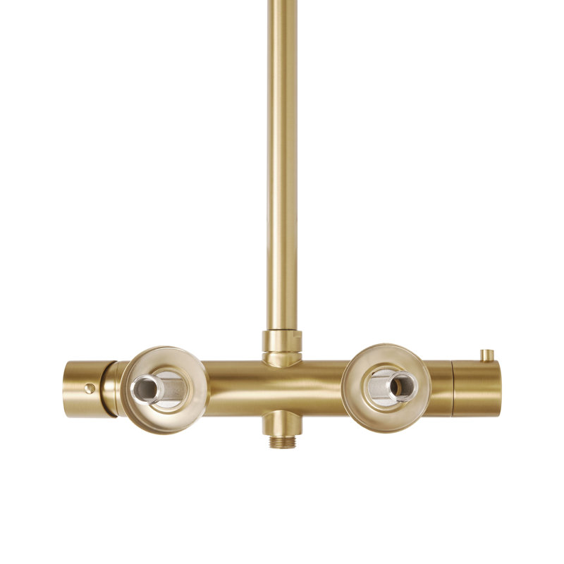 Mixer Shower Set with Rainshower PUYEHUE Silver, Brushed Gold
