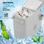 Chariot de refroidisseur de patio 80 pte avec armoire et table d'appoint pliable-120785906
