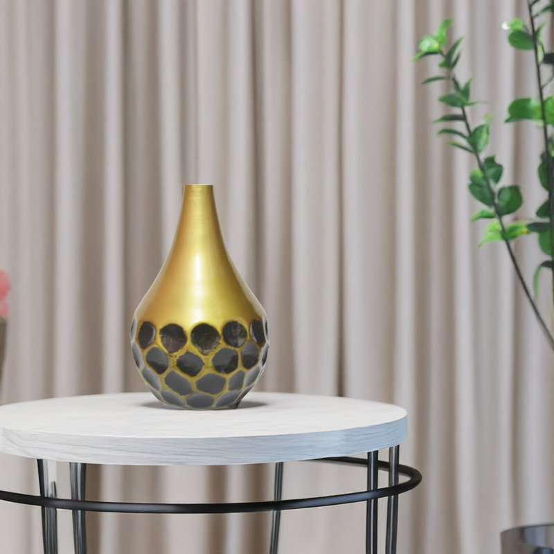 Vase de plancher en métal 9 po