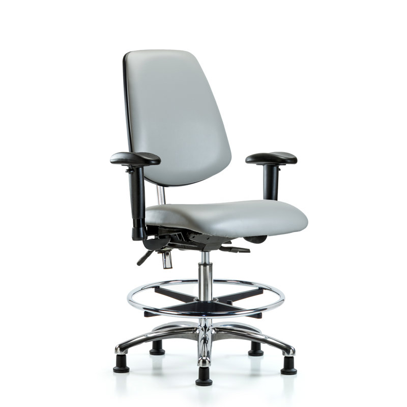 Chaise de dessinateur Josiah, Colombe, Patins, Non inclus
