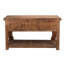 Console rustique de style hacienda de 150 cm avec tiroirs et tablette inférieure