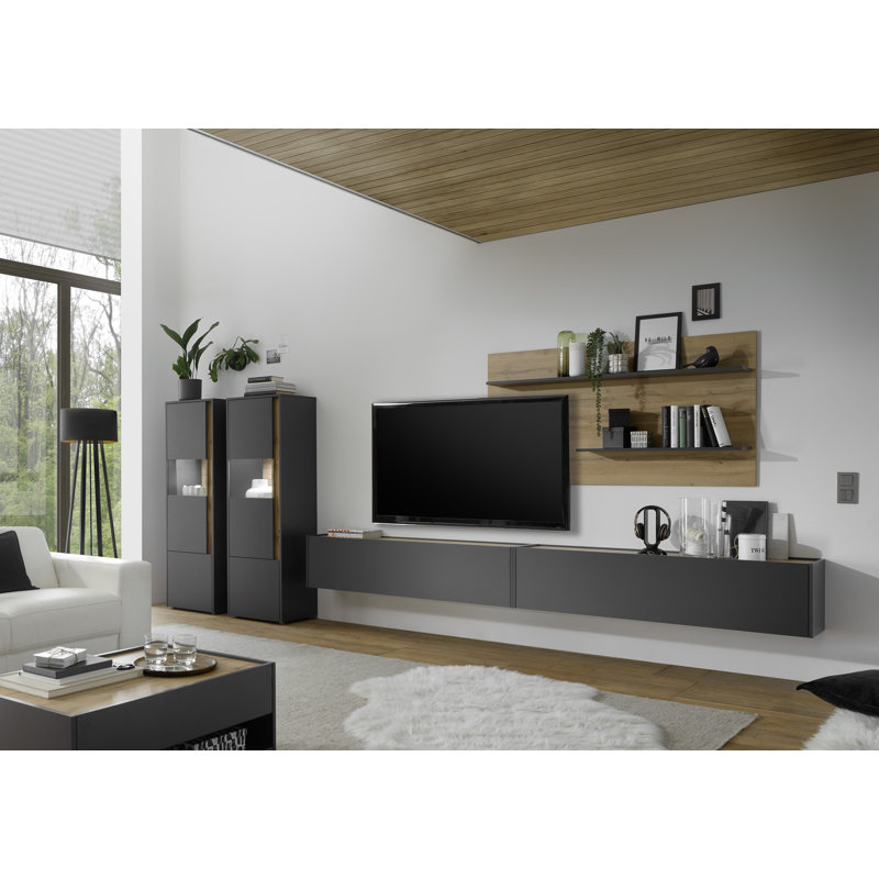Alexix Unfinished Entertainment Centre for TVs up to 65", Anthracite