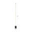 This LED Floor Lamp Is In A Brass And Black Finish. The Frame Is Made Out Of Stainless Steel, And The LED Bulb Is Integrated Into The Frame. It Also Comes With A Black Marble Base And Silicone Diffuser. It Is Great For Chair Side Reading Or General Illumi