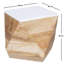 Laronda Solid Wood Drum End Table