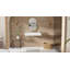 Lavabo de salle de bain mural en résine blanc brillant 31,5 po x 19,6 po Badeloft WT-04-D-G-35943824