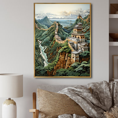 «Curtus Asian Art Great Wall of China II», reproduction d'art sur toile