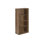 Bibliothèque, bibliothèque, étagère, 5 niveaux, H 48 po, bureau, chambre à coucher, stratifié brun, contemporain, moderne