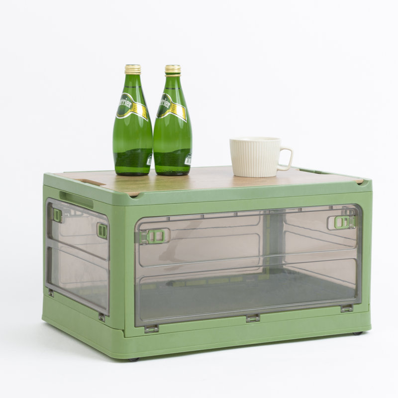 Bettysue Plastic StackableStorage Box with Lid, Green