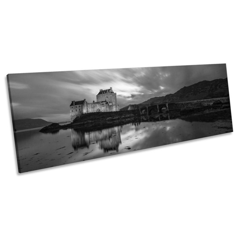 Eilean Donan Castle - Wrapped Canvas Panoramic Print, 40.64cm H x 121.92cm W x 2cm D