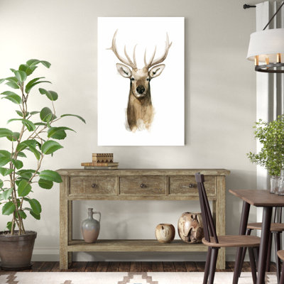 " Watercolor Elk Portrait I " by Grace Popp