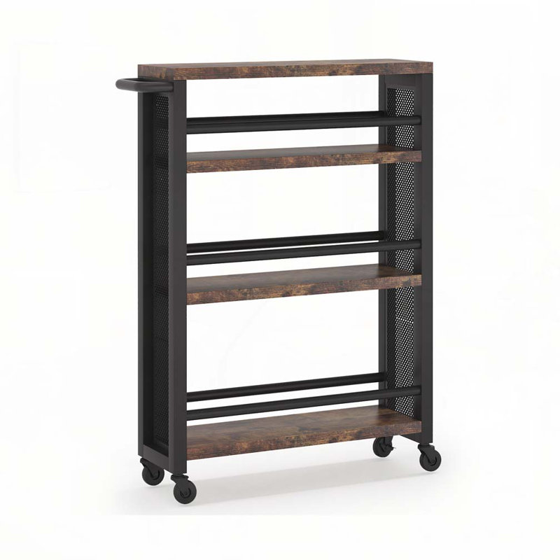 4-Tier Rolling Utility Cart with Wheels