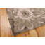 Tapis vert / brun en laine touffeté à la main Floral-348631429