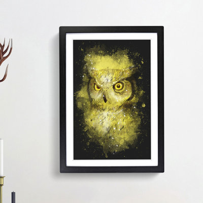 Sketch of an Owl - Picture Frame Graphic Art Print