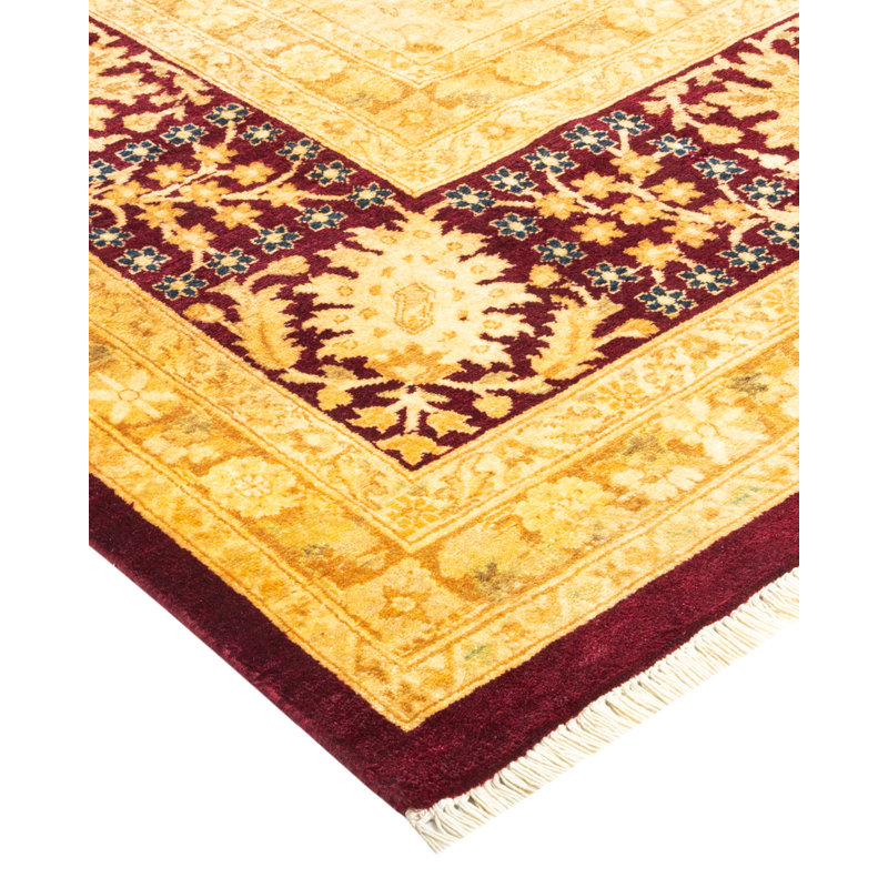 One-of-a-Kind 8' 3" X 9' 10" 2000s Wool Area Rug in Ivory