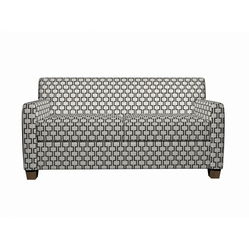 Tissu de lin géométrique, Noir 1