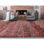 Hand-Knotted High-Quality Red and Green Area Rug