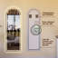 Miroir arqué éclairé pleine longueur avec DEL avant, 3 températures de couleur, intensité variable, fonction de mémoire et contrôle tactile pour les chambres et les placards