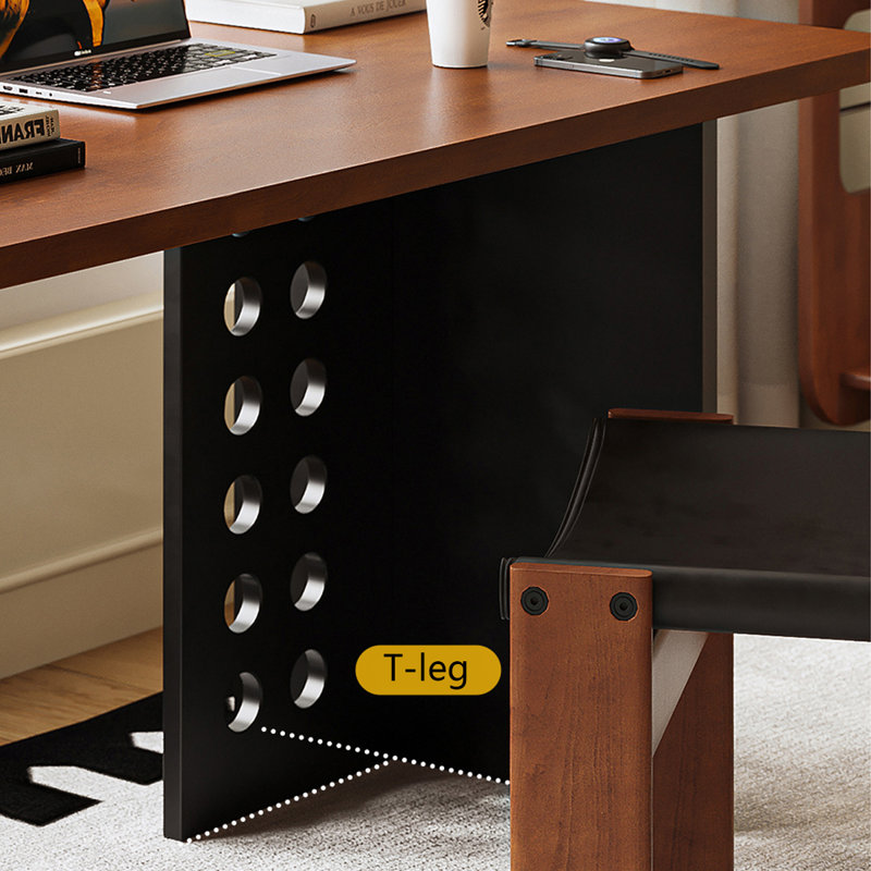 Walnut Rectangular Solid Wood desks, 29.53" H x 70.87" W x 31.5" D