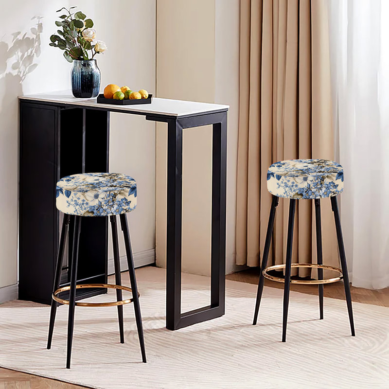 Ensemble de 2 tabourets de bar Vintage Toile Whimsy