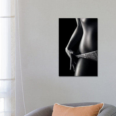 Woman In Pantie Closeup 2 by Johan Swanepoel - Wrapped Canvas Gallery-Wrapped Canvas Giclée