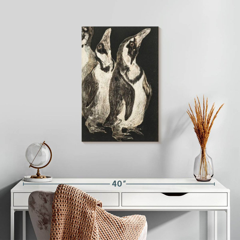 Brampt Drie Pinguins, 24" H x 16" W