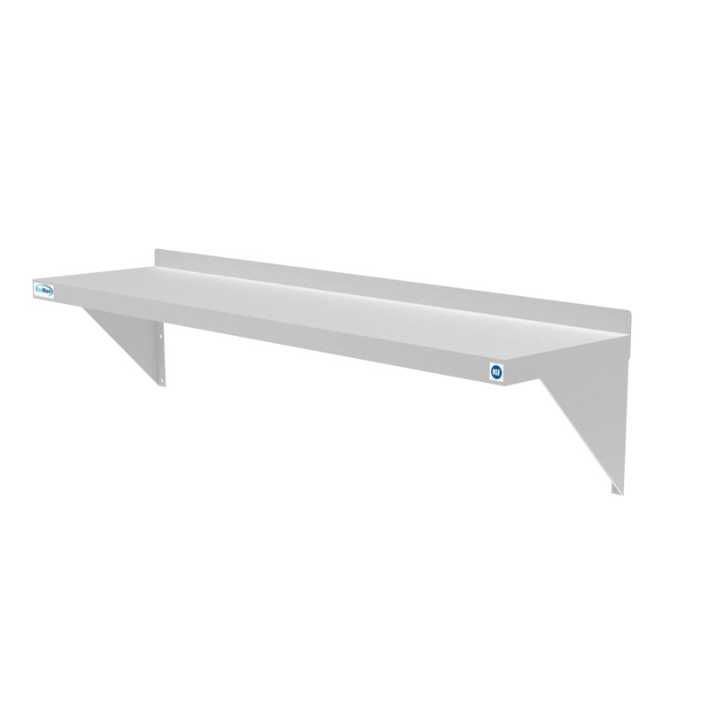 Heavy Duty 12" x 48" Stainless Steel Wall Shelf