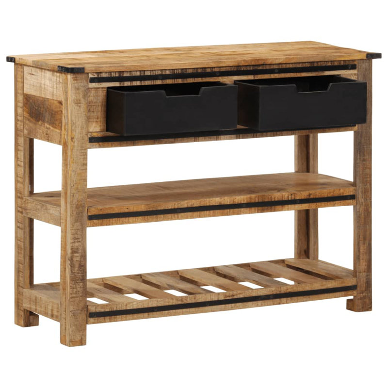 100cm Solid Wood Top Console Table