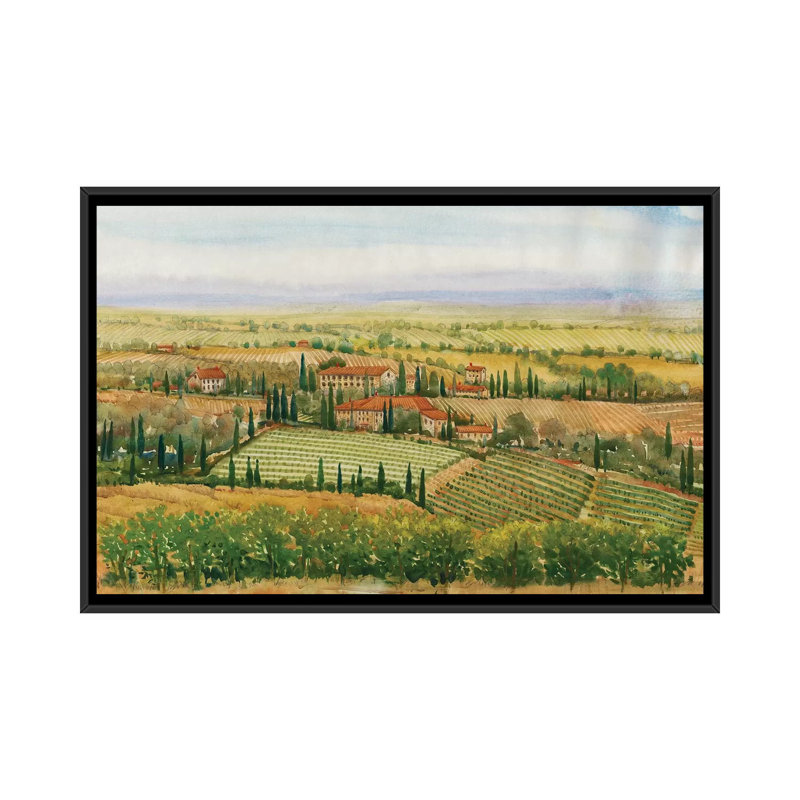 «Wine Country View II» par Timothy O 'Toole - Giclée sur toile tendue avec châssis, H 18 po x l 26 po x P 1,5 po