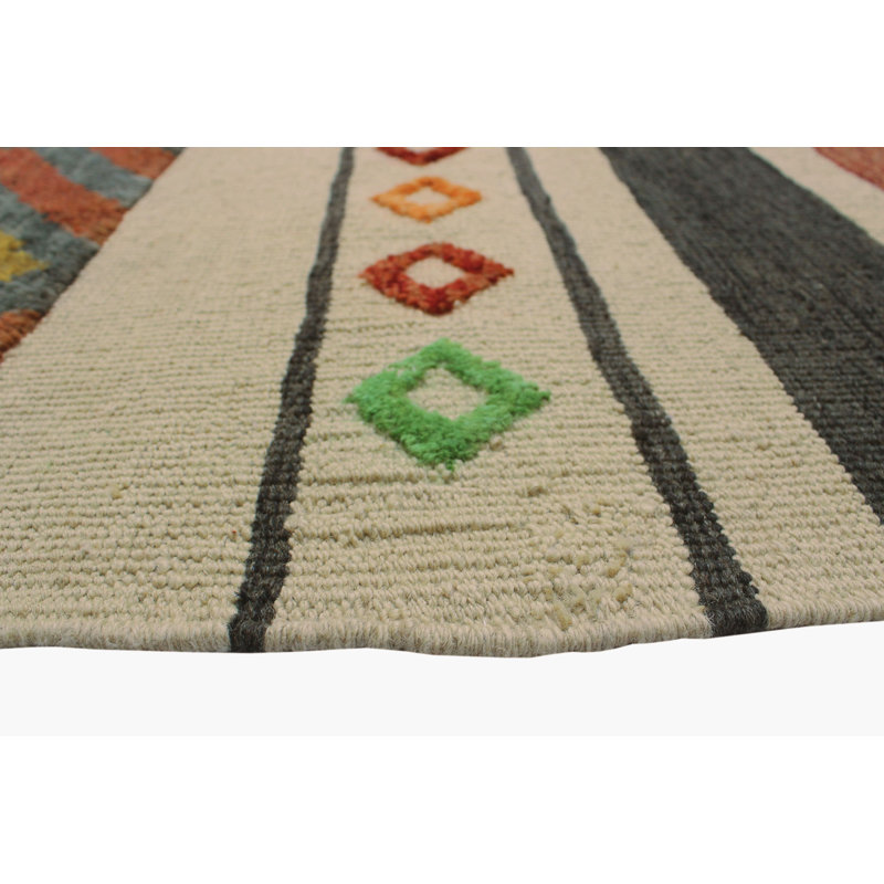 Alverson Wool Striped Indoor Rug