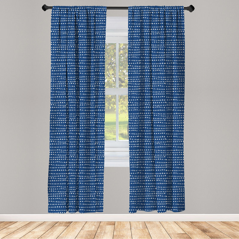 Semi-Sheer Rod Pocket Curtain Panels, 28" x 63"
