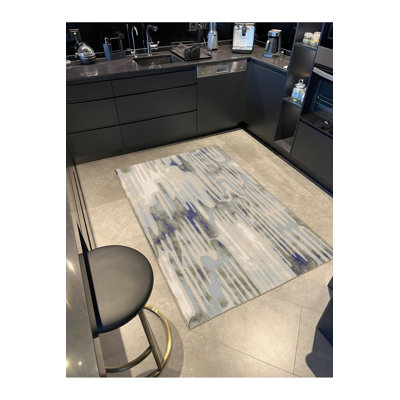 Tapis décoratif et lavable à motif de brouillard