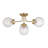 4-Light Semi-Flush in Warm Brass-820395603