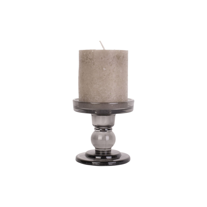 Glass Tabletop Candelabra