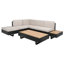 Ensemble de conversation modulaire avec coussins 2 pièces Reberta