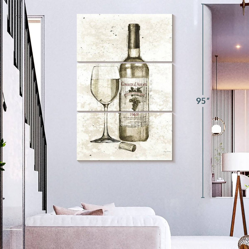 Yarlin Pencil Wine II, 74" H x 48" W