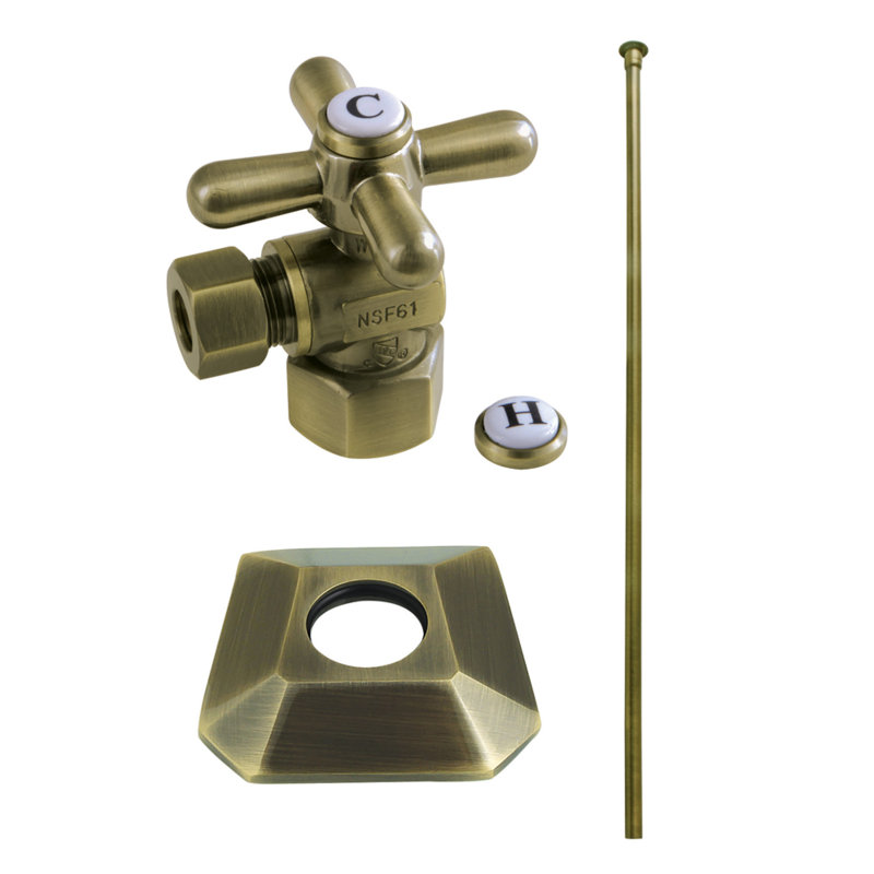 Trousse de garniture de toilette Kingston, Chrome poli