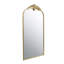 Miroir pleine longueur 66 po x 36 po, miroir arqué suspendu ou appuyé contre le mur, grand miroir doré pour le salon-1933466570