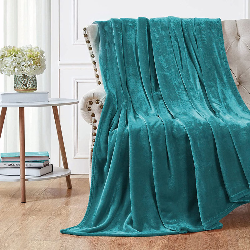 Walterhill Throw Blanket, W150 x 200cm, Turquoise