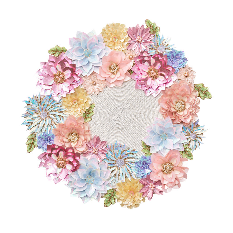 Dahlia Placemat, Sorbet