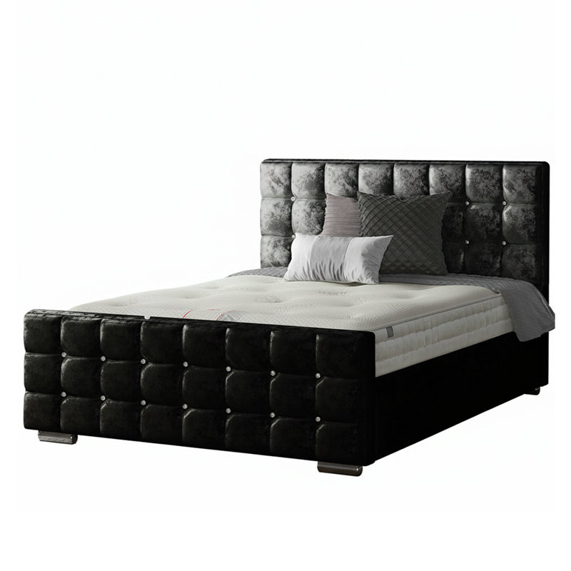 Owsley Upholstered Bed, Super King (6'), Black