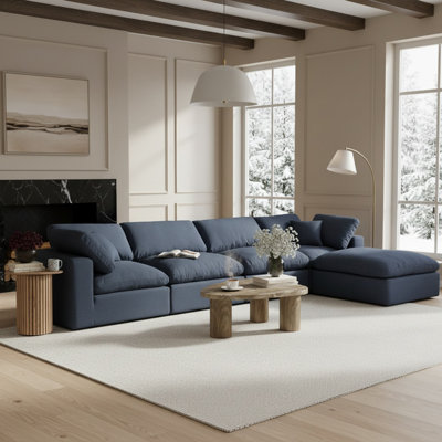 Canapé modulaire 5 pièces rembourré
