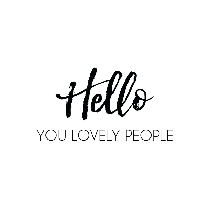 Hello You Lovely People 4 - Wrapped Canvas Print, 30cm H x 30cm W x 3.8cm D