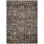 Tapis brun / blanc en polyester tissé à plat à la main à motif rectangulaire Kaylani-1872390174