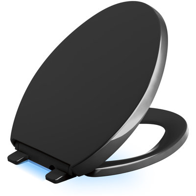 Reveal Nightlight Quiet-Close with Grip-Tight Elongated-Front Toilet Seat