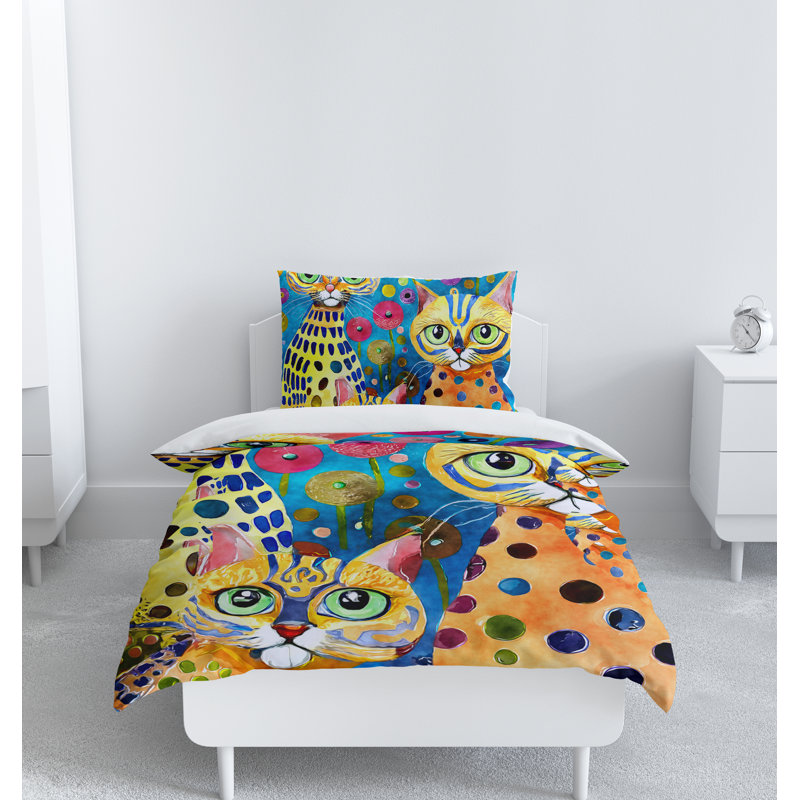 Modern & Contemporary Polyester Duvet Cover, Queen Duvet Cover + 2 Queen Shams