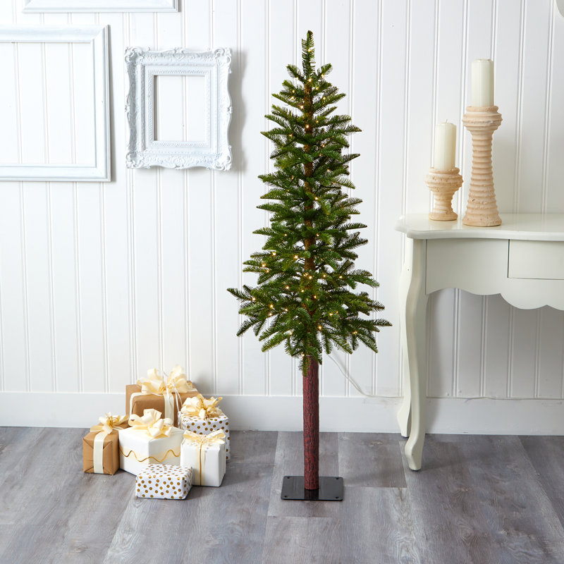 Lighted Artificial Christmas Tree, 5' H