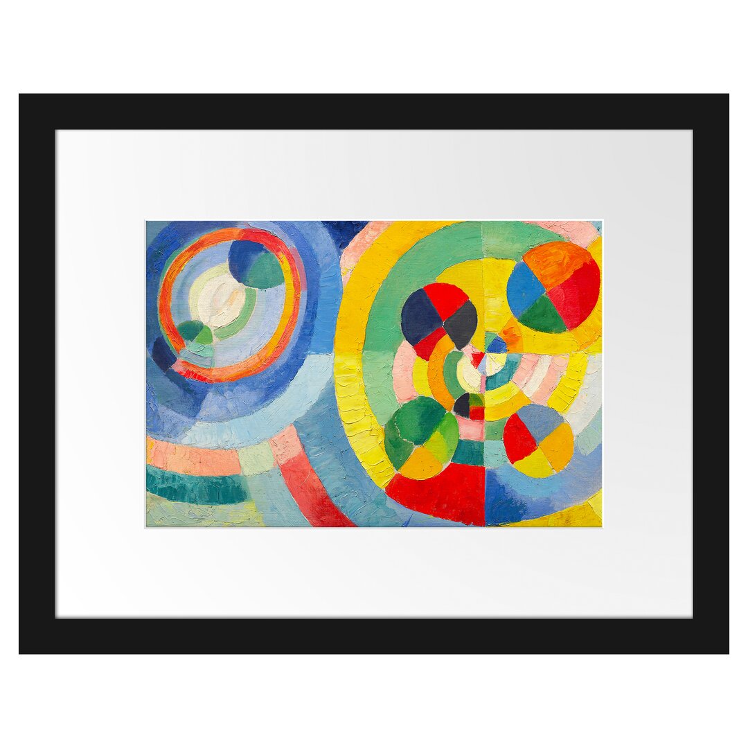 Robert Delaunay - Zirkuläre Formen - Im Bilderrahmen Mit Galerie-Passepartout