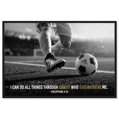Sports Religious III " Strengthen Me Soccer " by Art Remedy