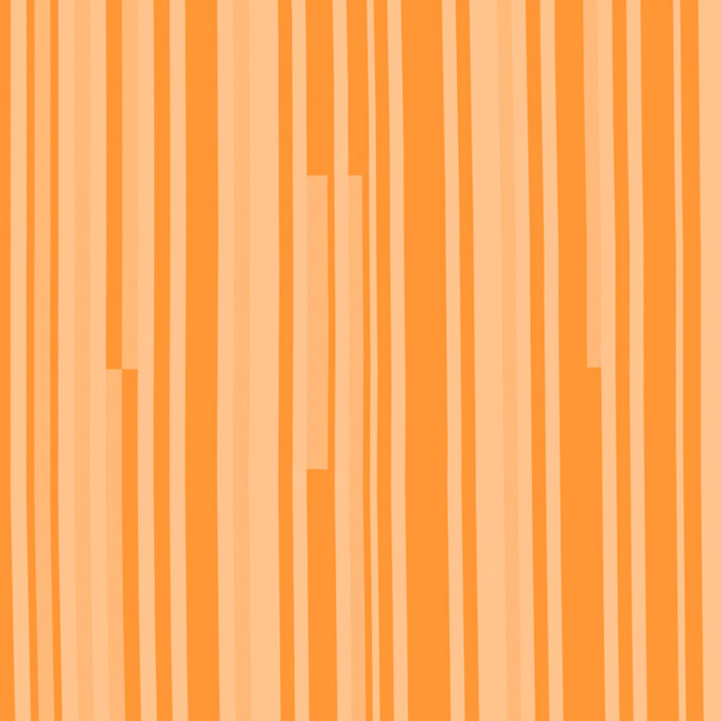 Tapis de bain à rayures verticales, L 34 po x L 21 po, Orange clair orange foncé