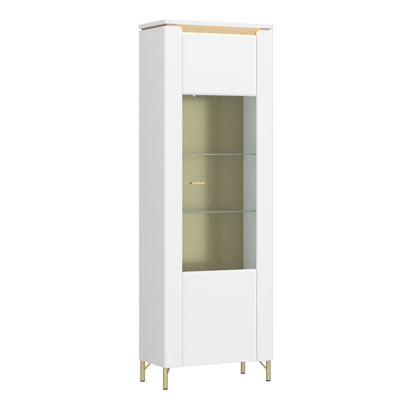 Akilia Display Cabinet, White